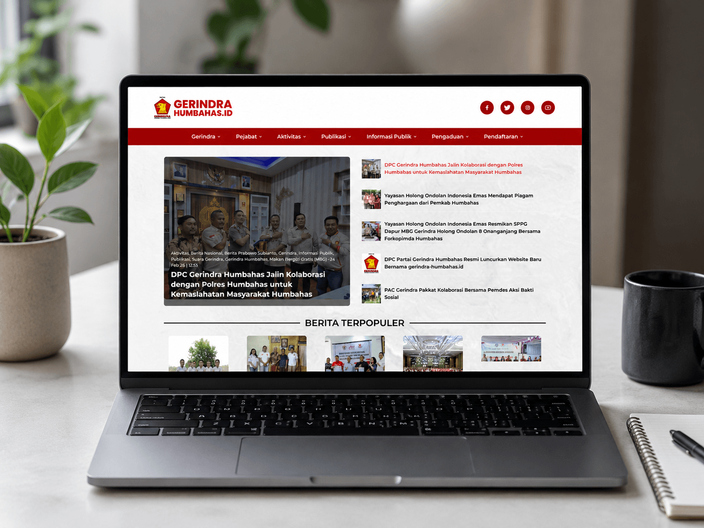 Gerindra Humbahas Website